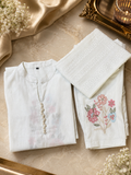 Aulera – Meadow Bloom Embroidered Premium Linen Cotton Suit Set