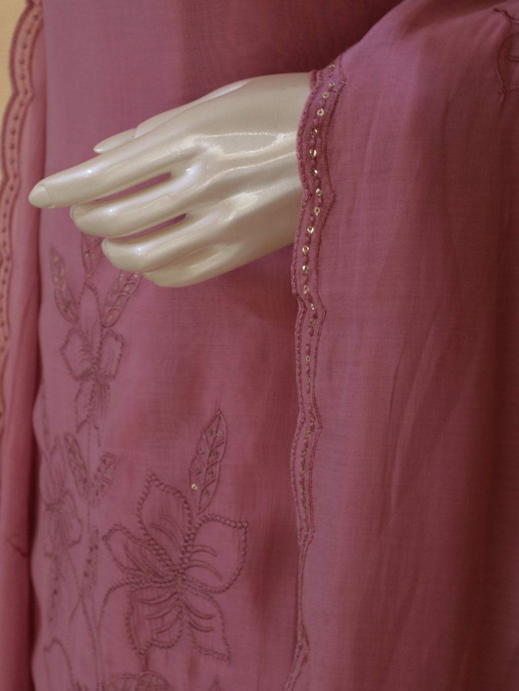 Aulera Soft Mul Chanderi Silk Floral Embroidered Suit Set with Dupatta
