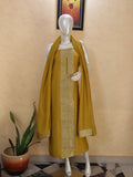Mustard Banarasi Jacquard Suit Material | Soft & Comfortable Ethnic Wear | Party Wear Dress Material for Women