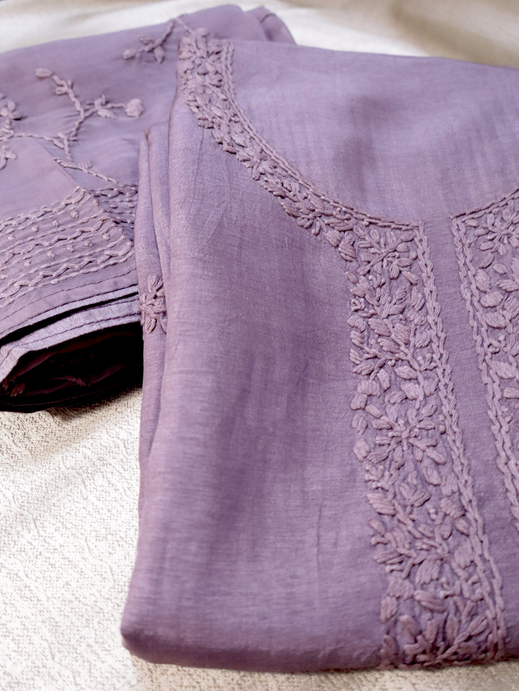 Mauve Dora Silk Suit Material | Soft & Comfortable Elegant Ethnic Dress Material with Dupatta