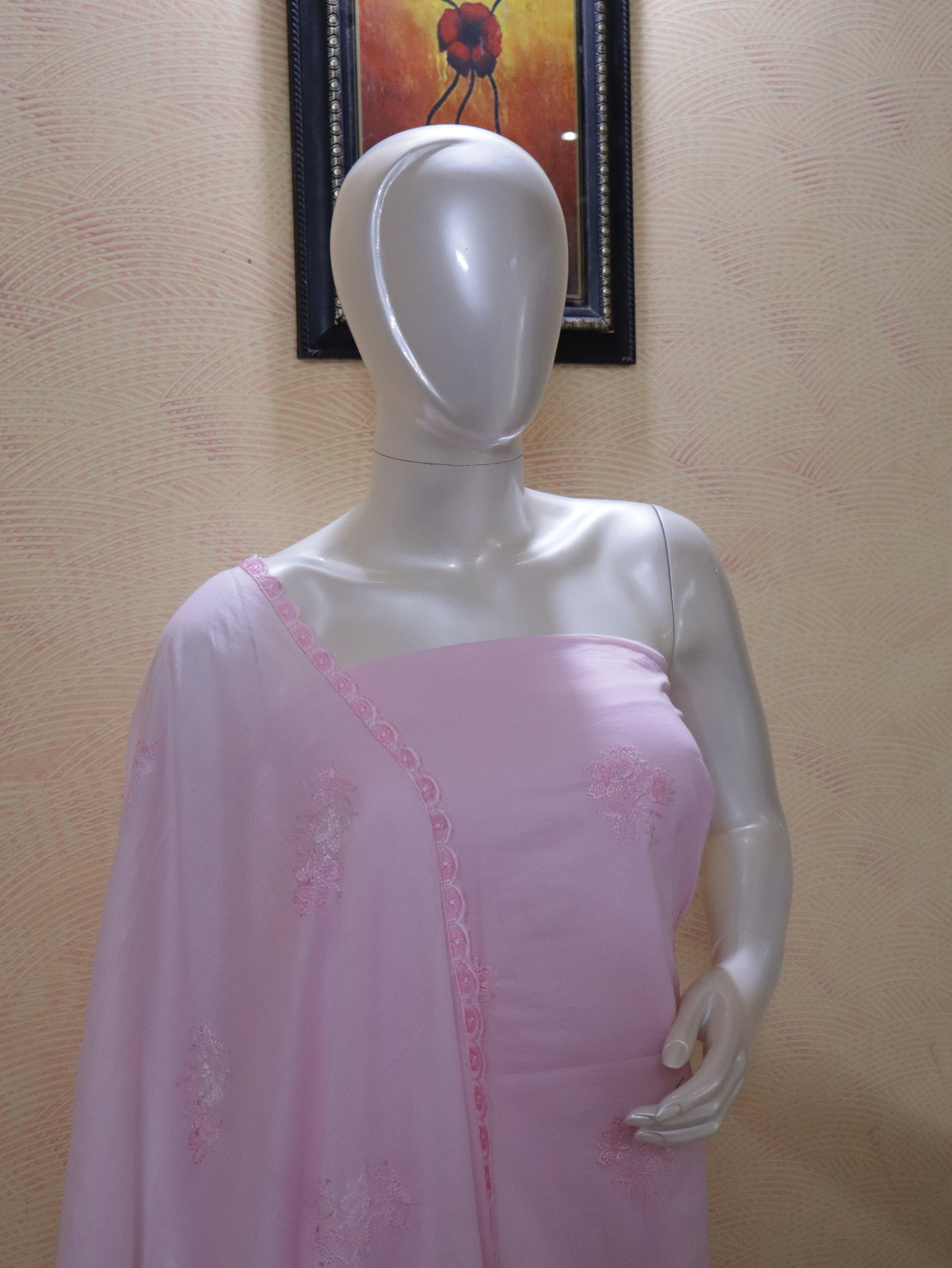 Premium Soft Cotton Embroidered Suit Set with Elegant Embroidered Dupatta