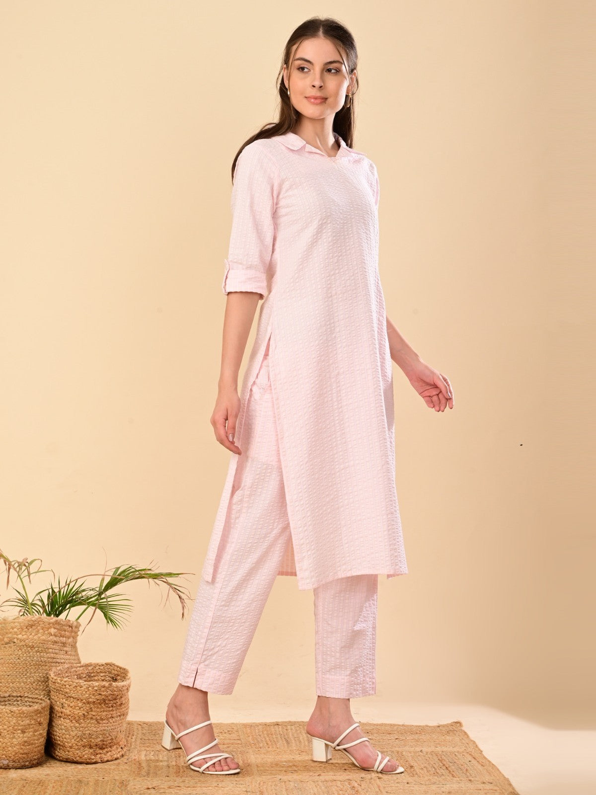 Aulera – Blush Petals Cotton Co-ord Set
