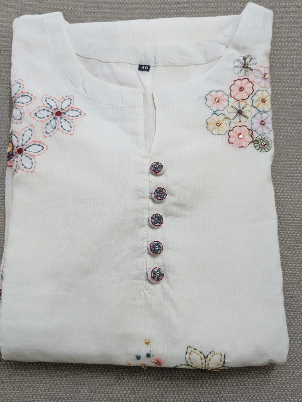 Aulera Signature: The Pristine White Embroidered Mulmul Set